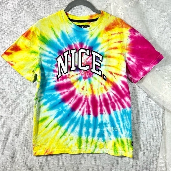 Nice Kicks x Woodstock "Nice" tie dye crewneck shirt size XS - Picture 1 of 7